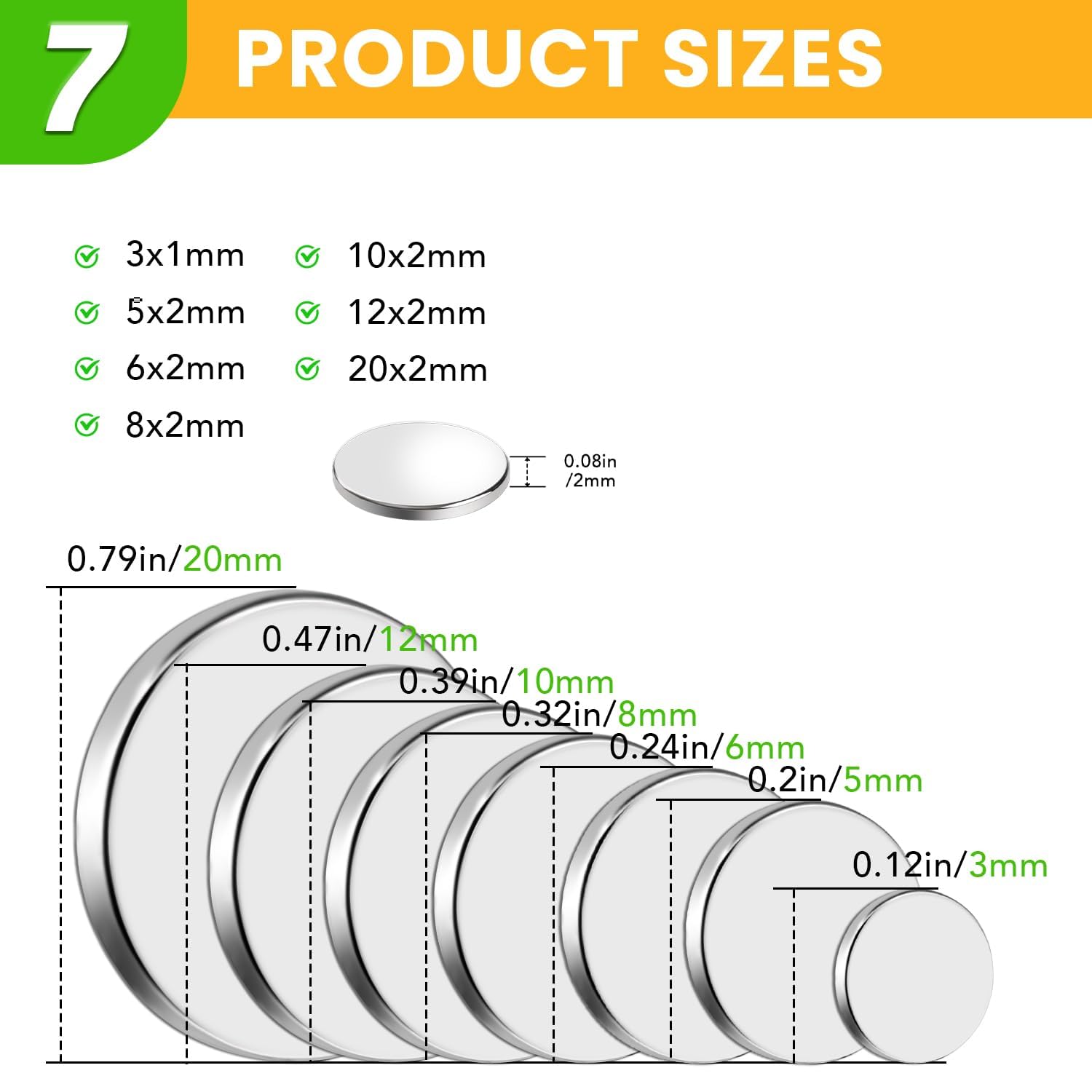 Neodymium Magnets - 300 Pcs, Craft & DIY -2