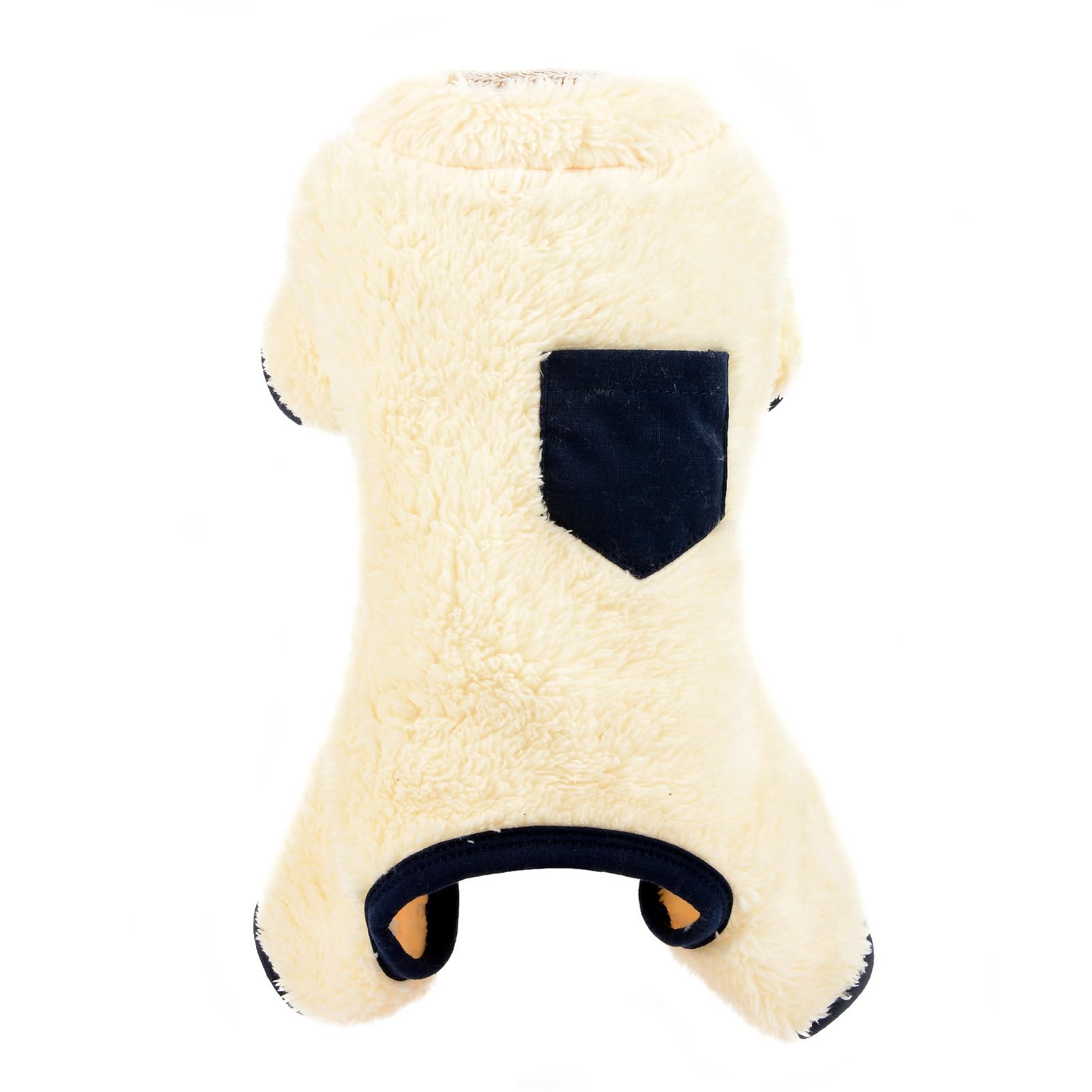 Pyjama Chaud à Rayures Pour Petit Chien – Doublure Polaire, 4 Pattes, Anneau En D Intégré – Parfait Pour Chihuahua, Yorkshire L’hiver