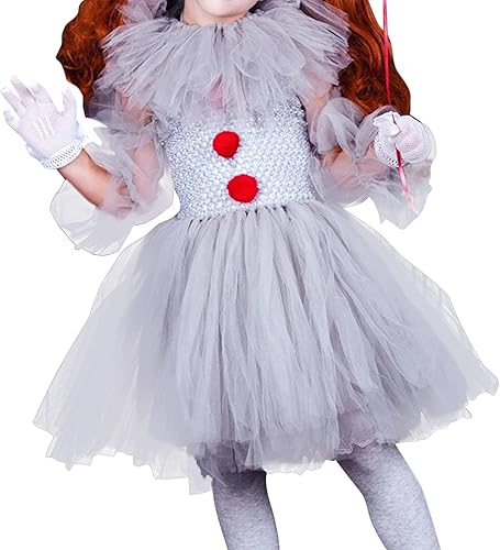 Disfraces de Halloween para niñas, vestido de Halloween + horquilla + guantes, vestido de tul, traje de princesa para niñas