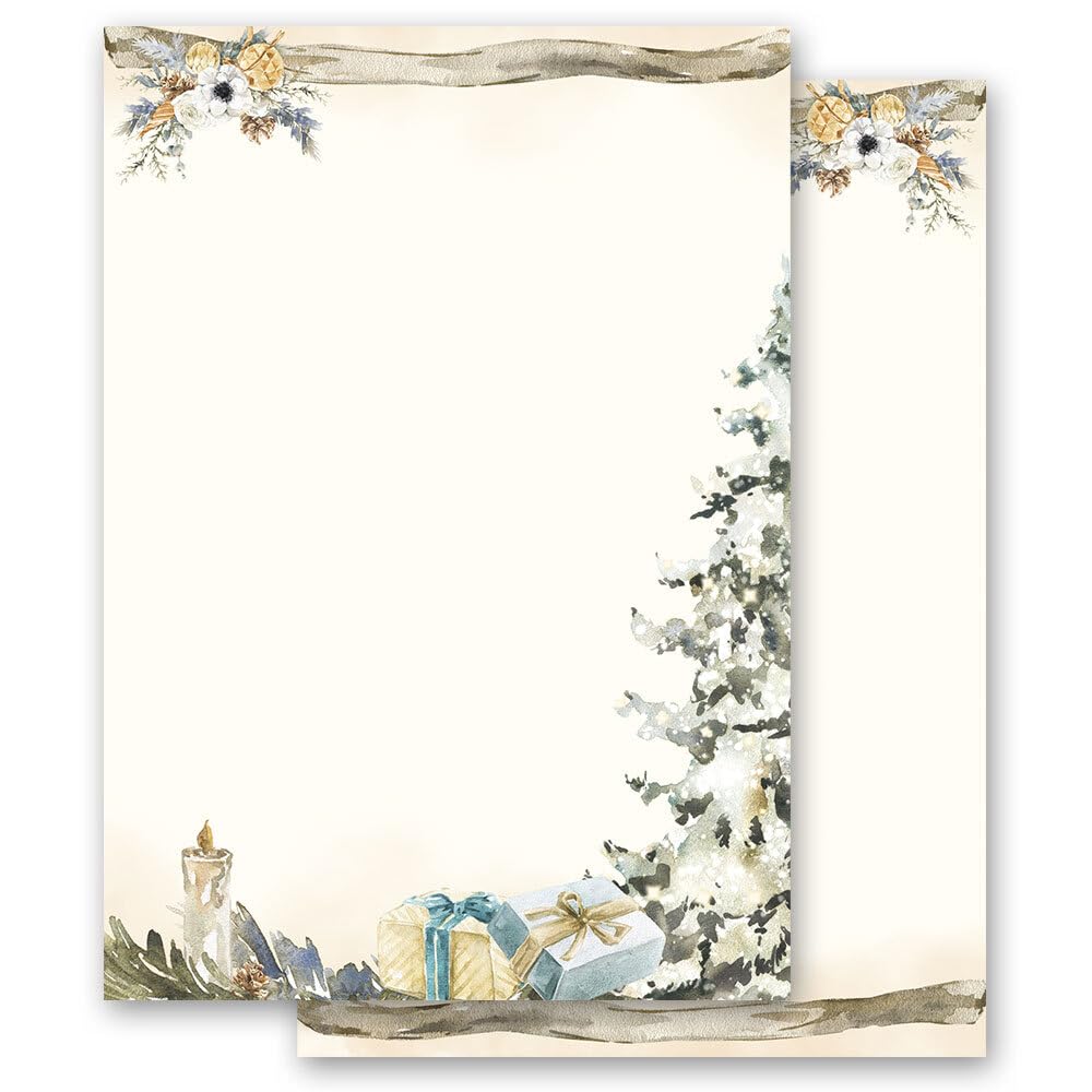 Motif Letter Paper! Christmas Festive Christmas Tree 250 Sheets DIN A5