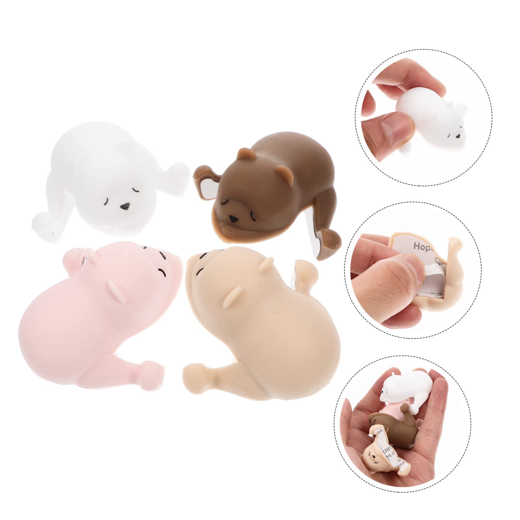 Protège-Coins de Table en Silicone pour Bébé, 4 Pièces, Animaux | Protection Douce pour Meubles, Retrait Facile, Design Simple et Élégant, Usage Familial, Forme Adorable