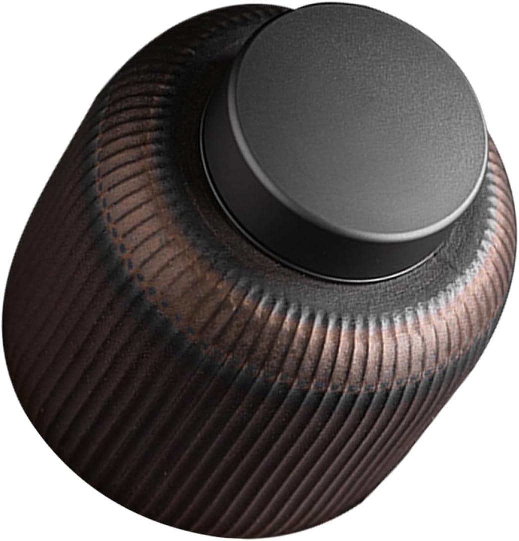 Garneck Vintage Ceramic Tea Storage Canister with Airtight Tin Lid, Large Striped Multi-function Food Jar for Loose Tea and Dried Fruit Household Kitchen Storage