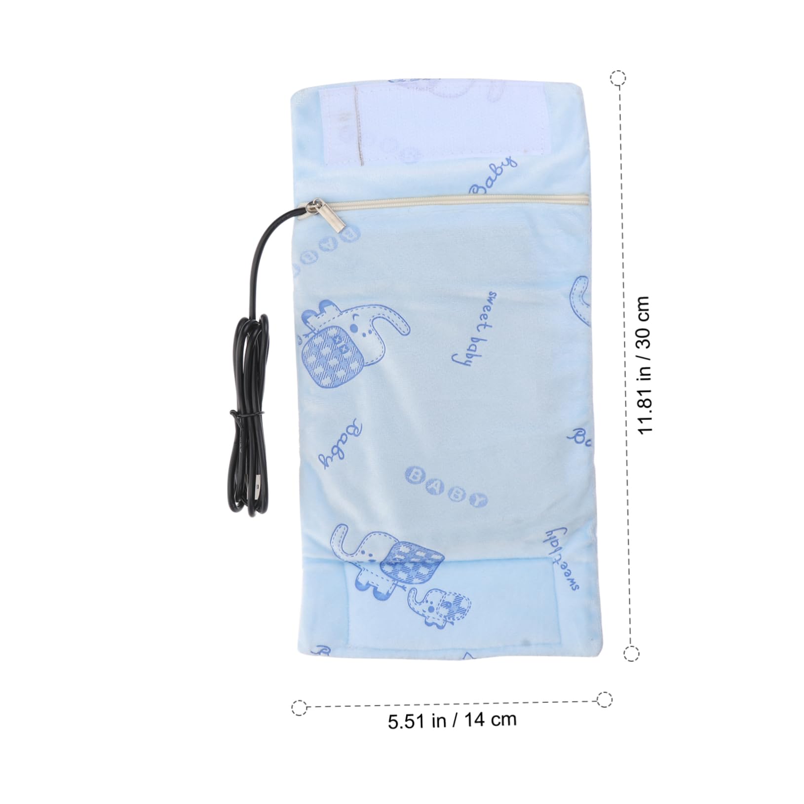 VICASKY 3piezas Calentador De Biberones USB Portátil Funda Aislante Termostato para Leche Cubierta De Almacenamiento Práctica y Fácil De Limpiar Azul