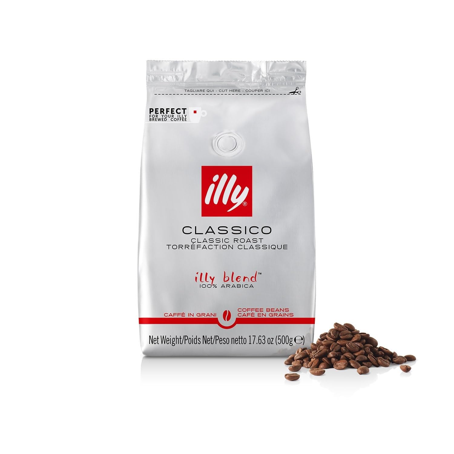 Whole Bean Coffee - Perfectly Roasted Whole Coffee Beans - Classico Medium Roast - with Notes of Caramel, Orange Blossom & Jasmine - 100% Arabica