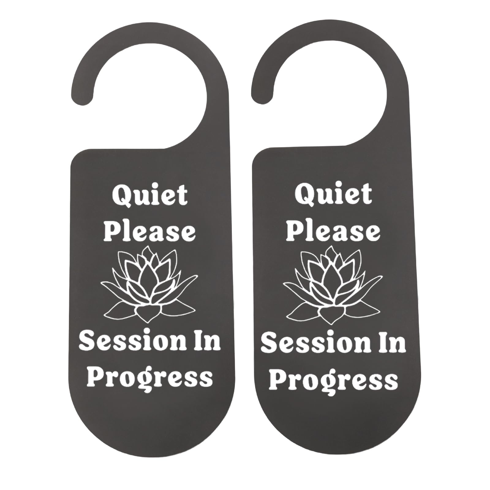 CENWA 2 Pcs Do Not Disturb Door Hanger Sign Quiet Please Session In Progress Sign for Office Home (Quiet Please Session)