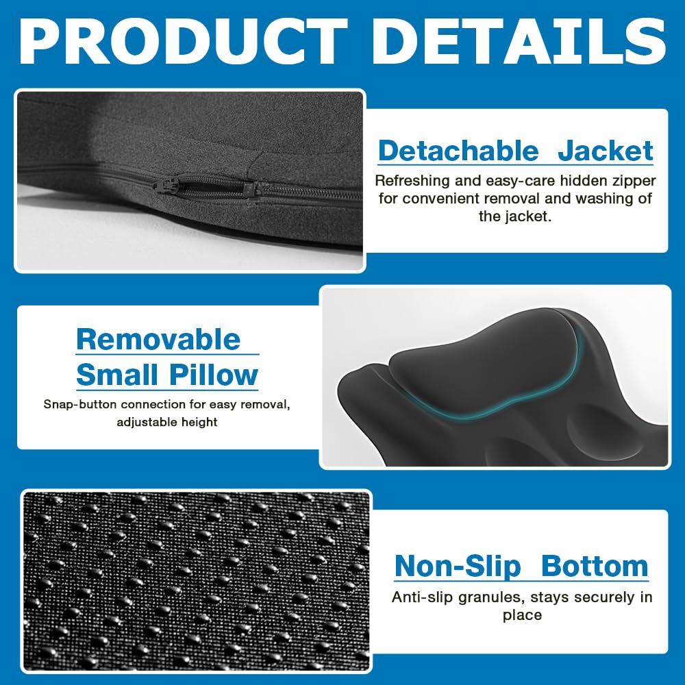 Sex Kissen Für Die Paare, Memory Foam Keilkissen (Schwarz)
