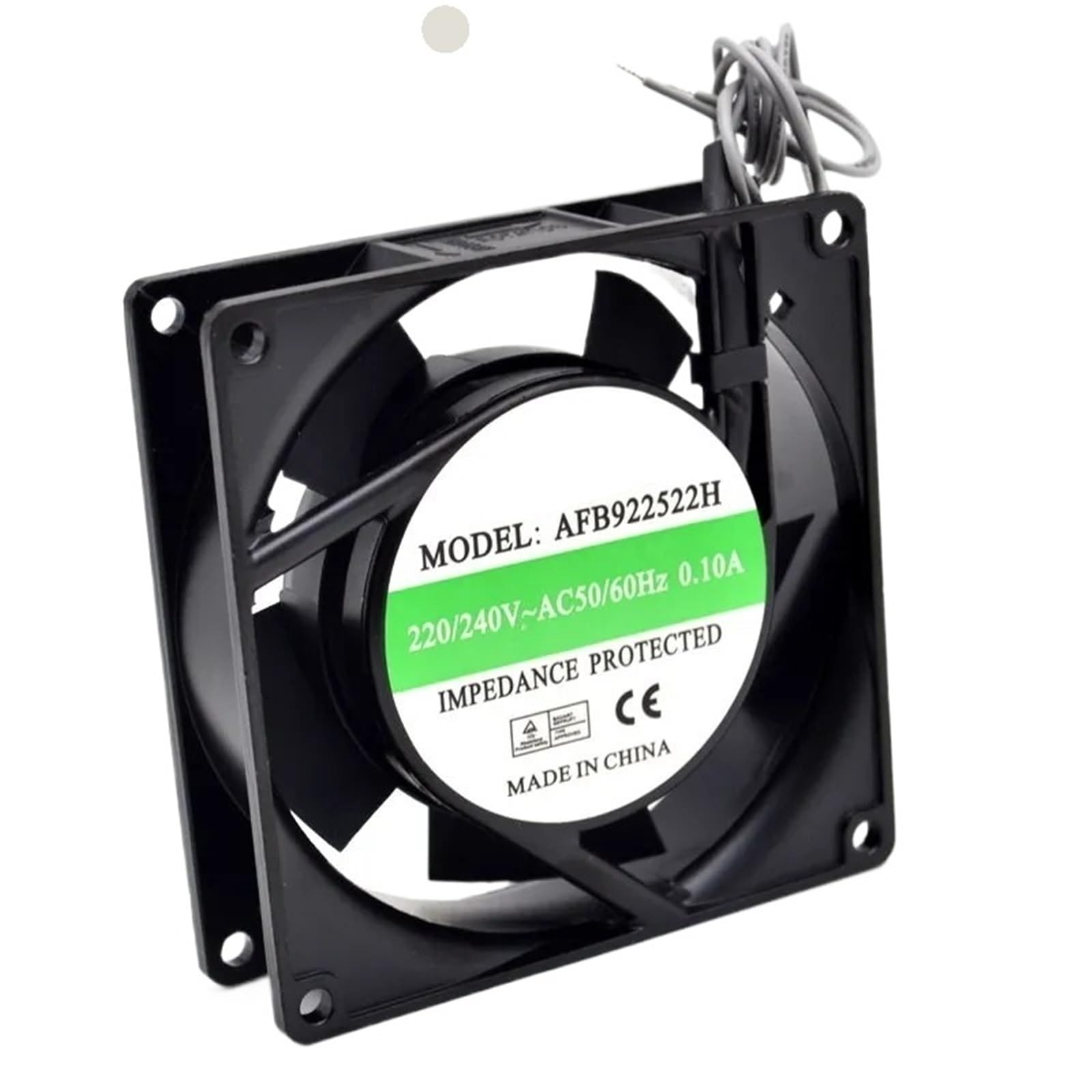 ventilateur de refroidissement, Ventilateur de refroidissement axial à roulement billes 220V AC 92x92x25mm