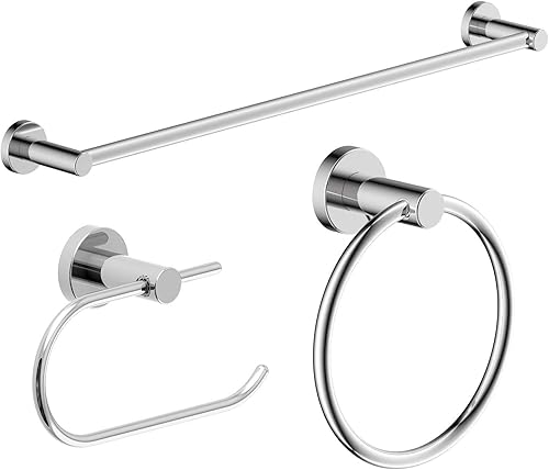 Symmons 35AC3BUNDLE - Juego de accesorios de baño de pared de 3 piezas de diámetro en cromo pulido