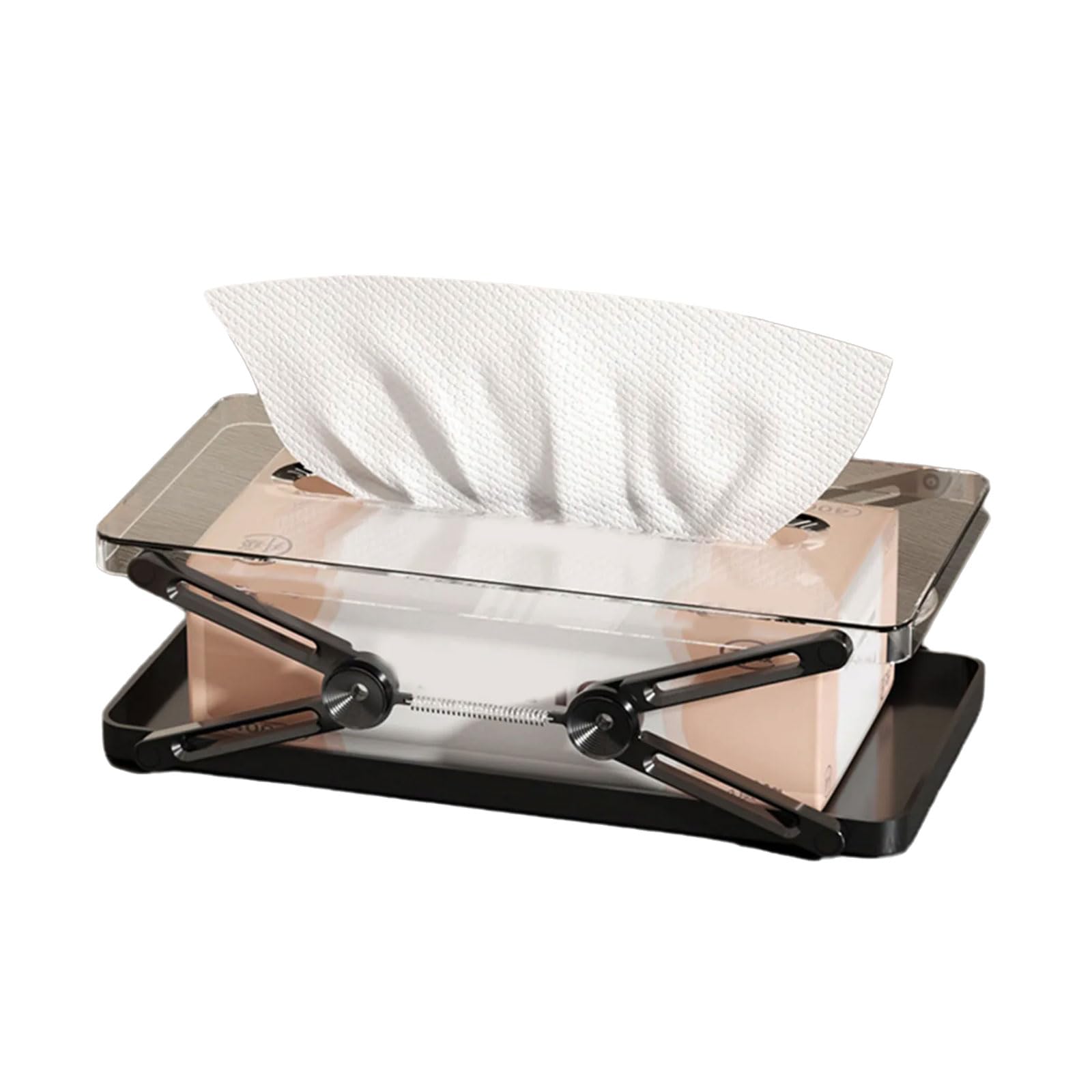 APGLSXY Paper Drawer Storage Box Tissue Holder Home Storage Solution Spring Stylish Lift-up Tissue Organizers Home