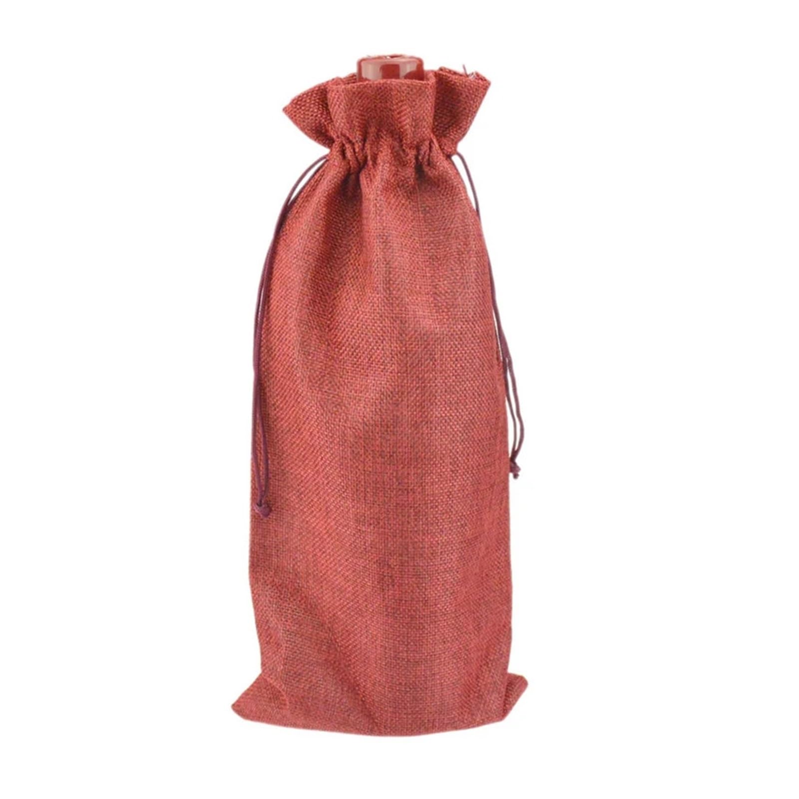 Lot de 12 sacs à vin en toile de jute pour bouteille de vin, champagne, pochette d'emballage pour fête de mariage, couleur aléatoire, One Size, Style unique