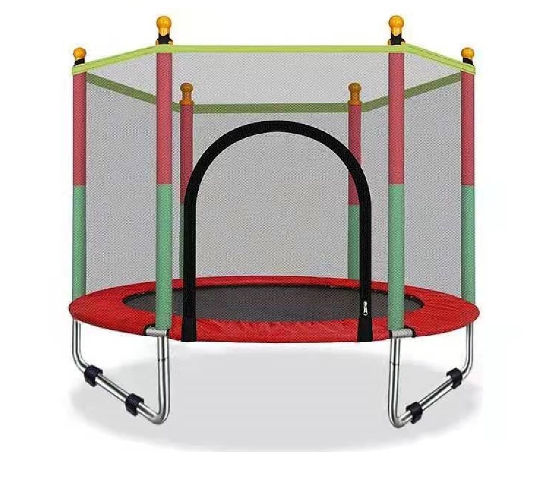 KOUREVON 55 inch Trampoline with Safety Enclosure net with for Kids and Adults. Stainless Steel Frame Indoor and Outdoor Trampoline. 100 kgs Powerful Loading Capacity (B0CB914258) Amazon Price History, Amazon Price Tracker