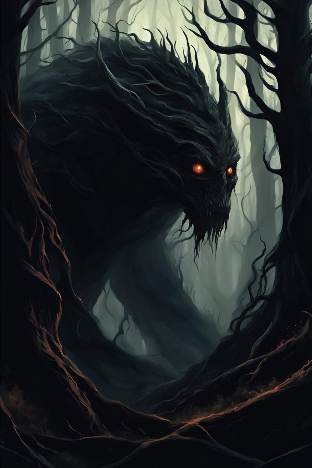 Creepy Gift: 108 Lined Page Notebook With Monster Graphic On Every Page, Journal, Diary, Artistic, 6x9 Inches