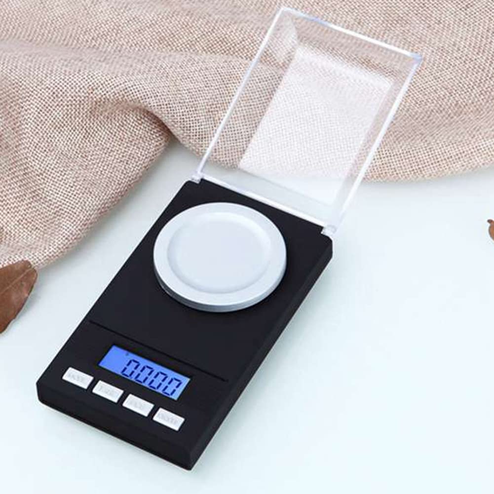 Bilancia elettronica di precisione 50G/0.001G Bilancia digitale tascabile display LCD a peso di calibrazione 50G