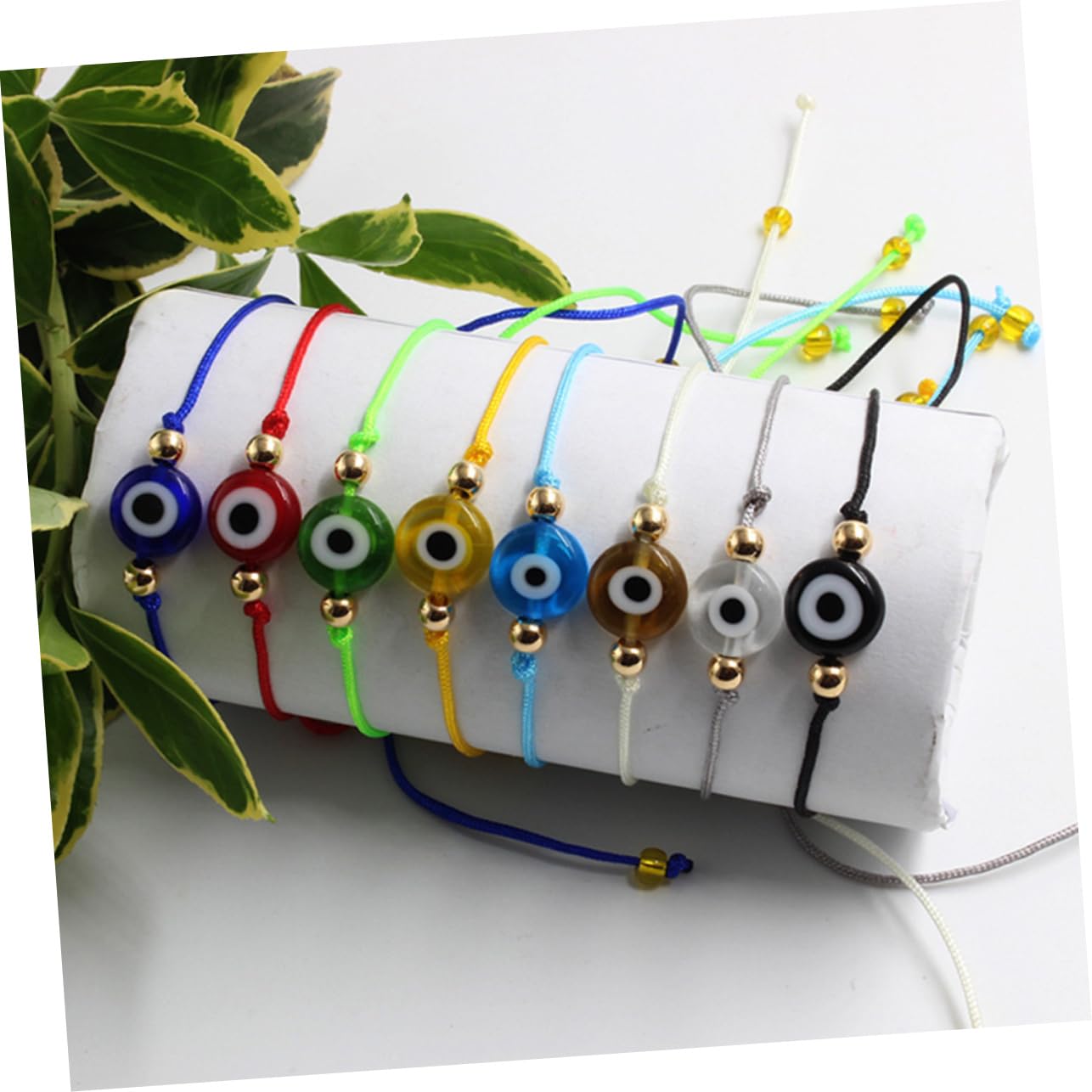 minkissy 48piezas Pulsera De Ojo Maligno Ajustable Para Niñas y Mujeres Amuleto Turco Accesorio De Moda Para Edades