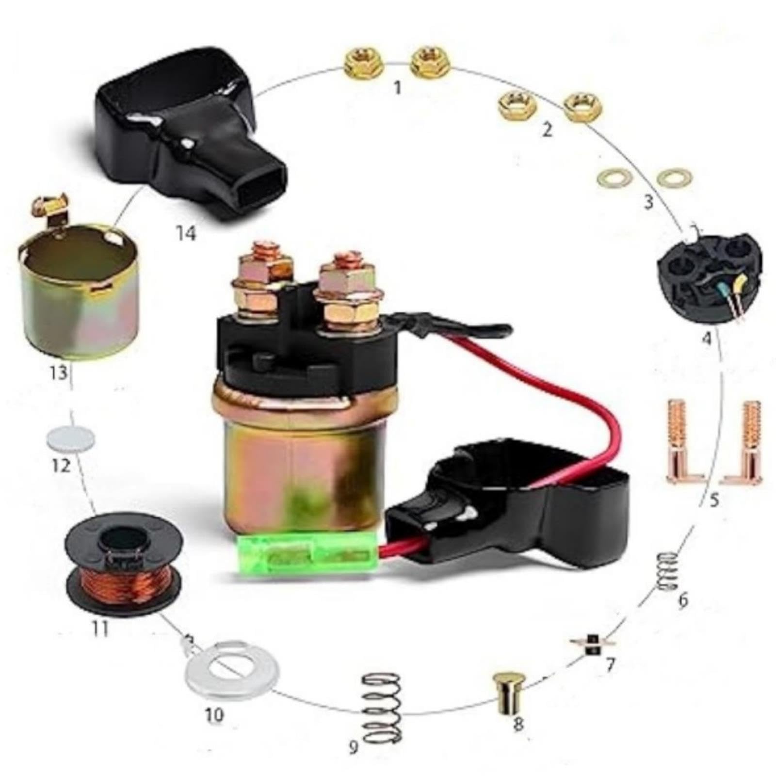 Solenoide Relé Arranque Para Yamaha Para XV125 Para VIRAGO 1997-2000