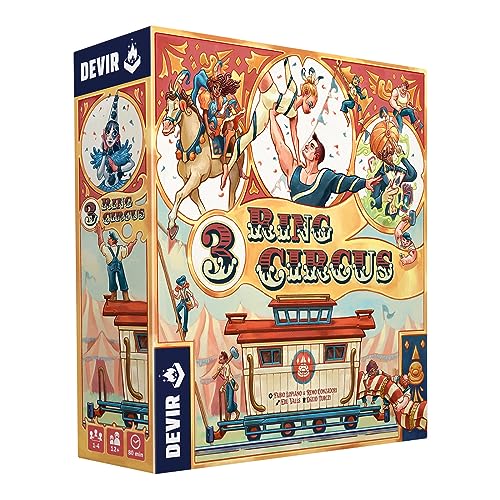 Devir | 3 Ring Circus | Board Game | 1-4 Players