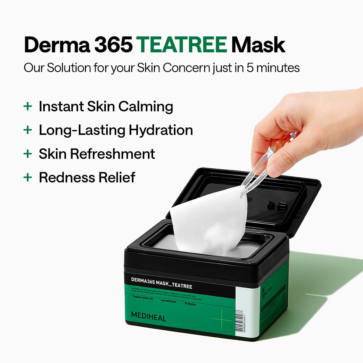 Amazon.com : Mediheal Derma 365 Teetree Mask (30 Masks) - Daily
