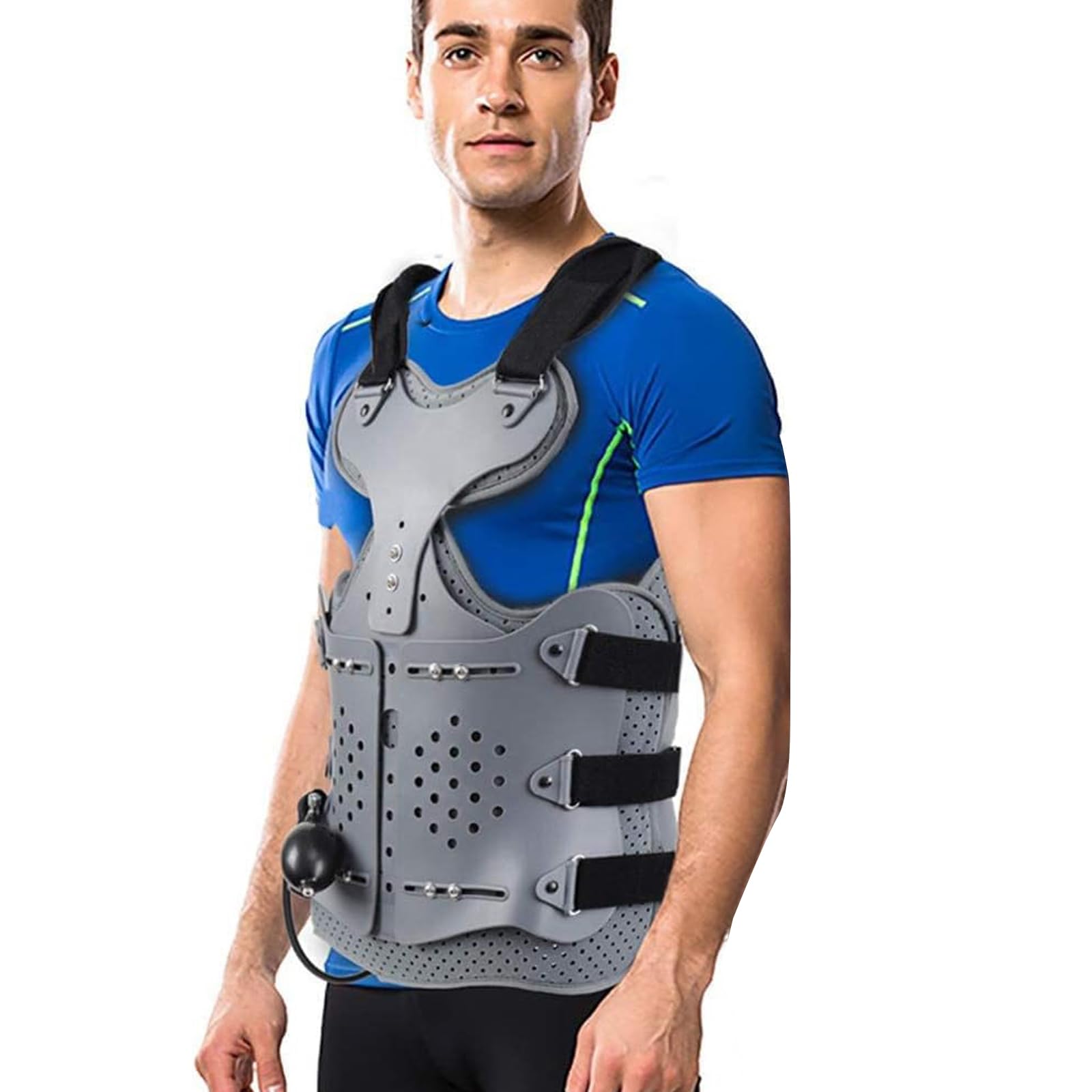 UZIAH Inflatable Thoracolumbar Fixed Spinal Brace, Lightweight & Adjustable Back Brace for Kyphosis, Osteoporosis, Mild Scoliosis & Post Surgery Support