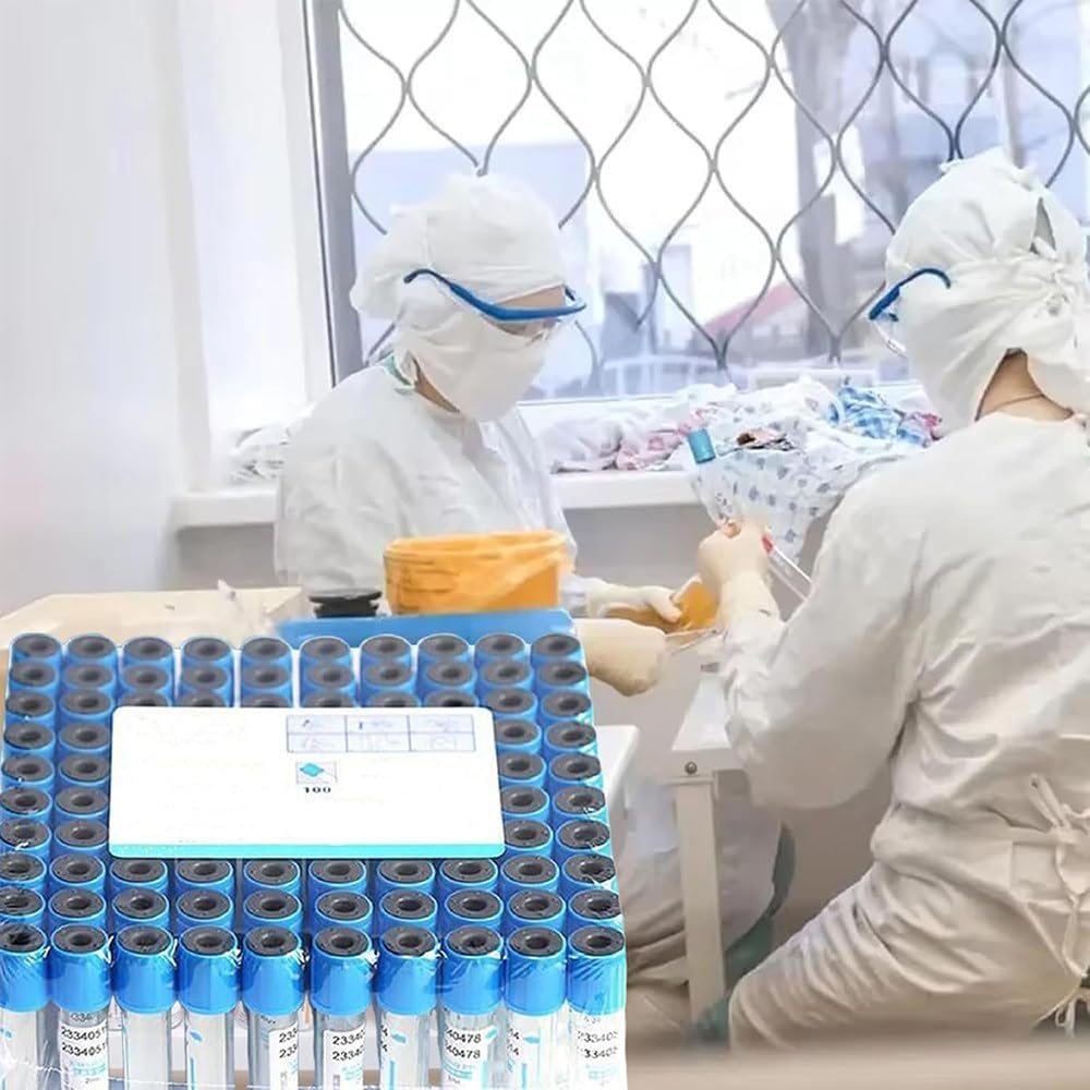 Tubos de recogida de sangre de coagulación de plástico, tubos de extracción de sangre al vacío con sellado hermético y presión negativa estándar para uso veterinario