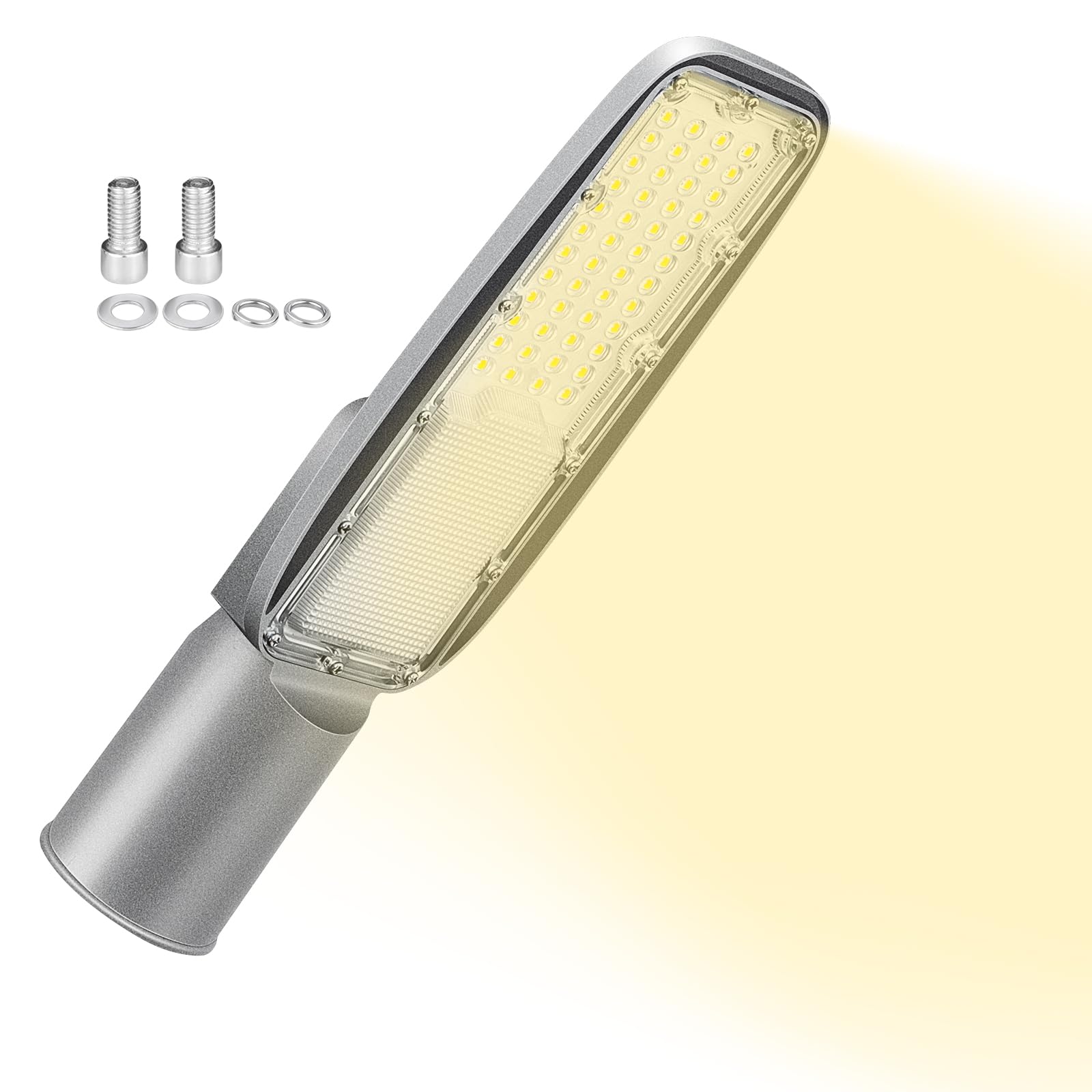 RIGIDON LED Parking Lot Lights, 30W 2426LM Outdoor Led Pole Light Floodlight, Commercial Area Road Street Lighting, Waterproof Security Lights for Garage Garden Yard Basketball Football Court, 4000K