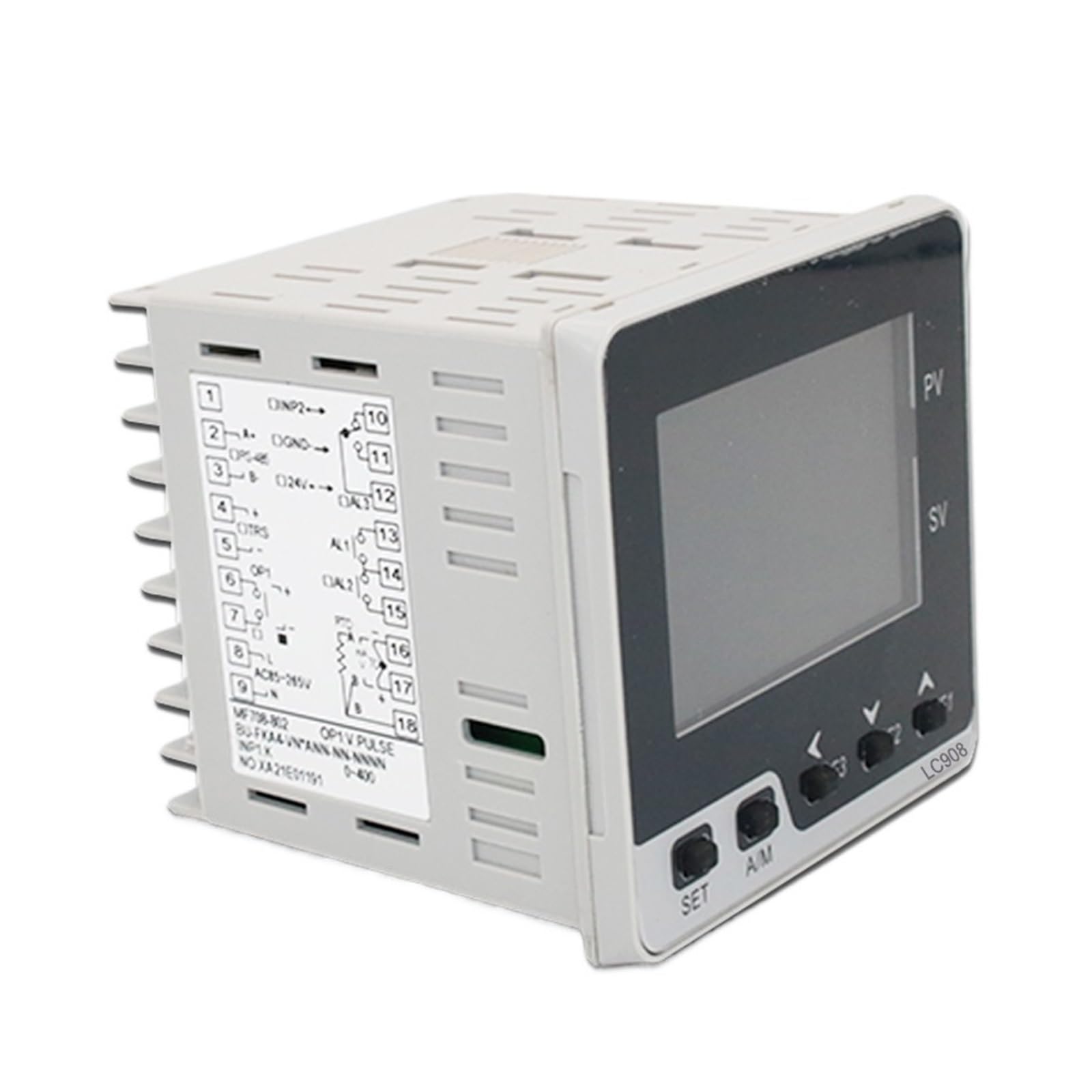 BALYDLUL Regulator SSR Relay 4-20mA 0-10V Output Digital Temperature Controller 0-10V Input 96x96mm LCD RS485 Modbus LC908(SSR Out 2Alarms)