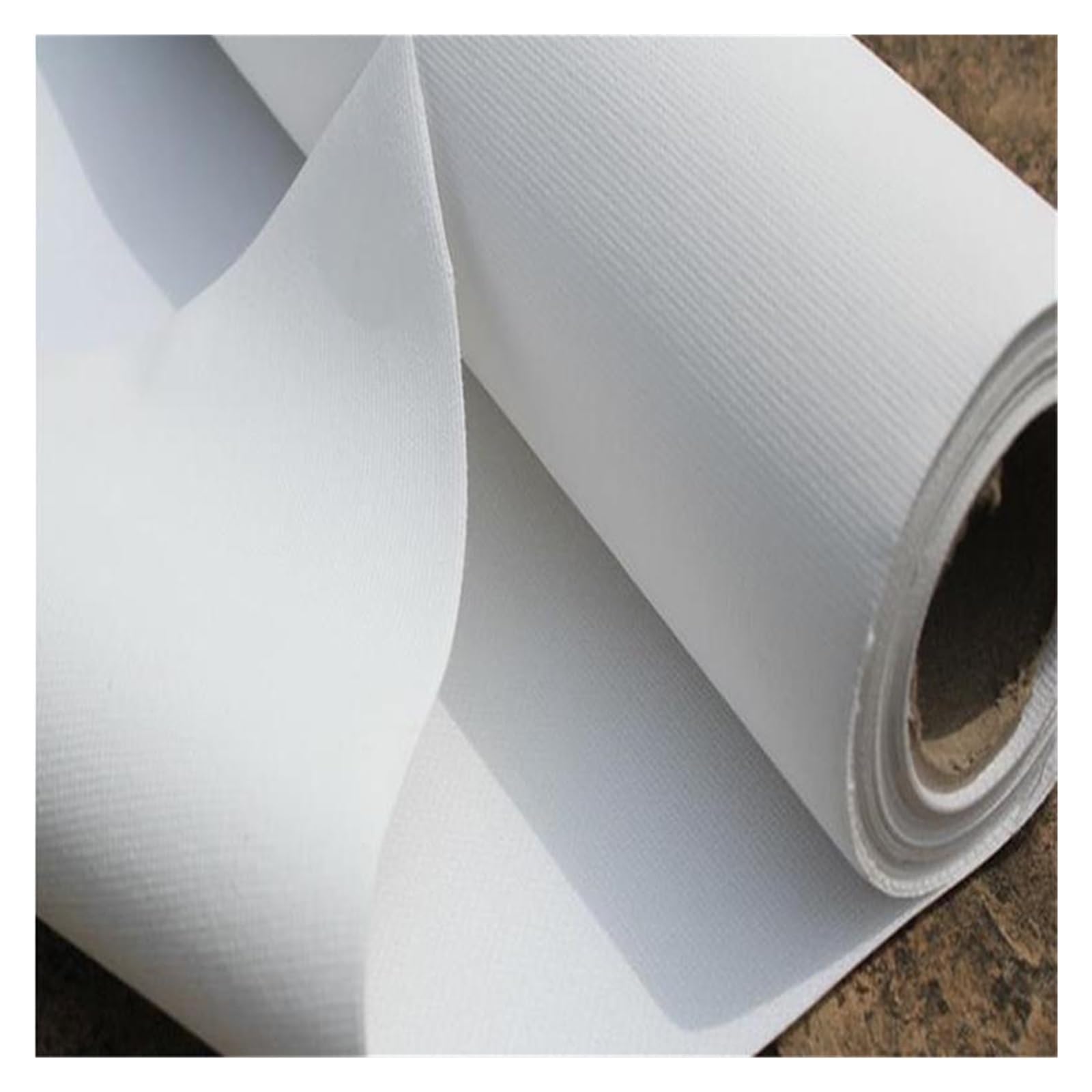 Rollo De Lona En Blanco Rollo de Lona en Blanco de algodón Blanco imprimado de 280g for práctica de Pintura a Mano, 28/38/48/58cm de Ancho(58cm x 5m)