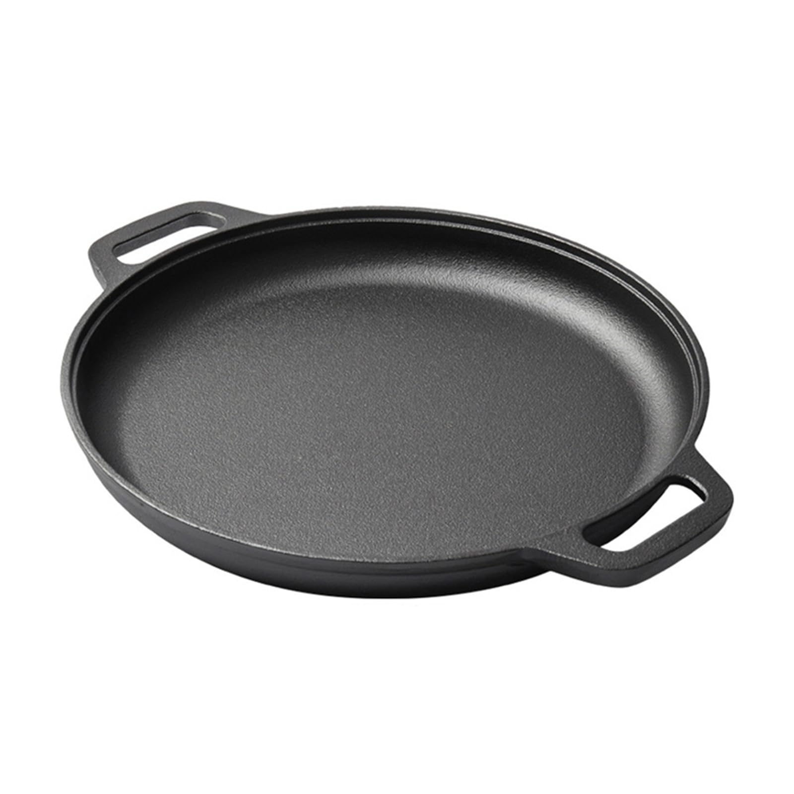 Carotoe Multicolor Strong Wrought Iron Fryingpan With Double Pulls For Pancakes And Stovetop Cooking Even Heat Distribution Permanent Double Ear Fryingpan