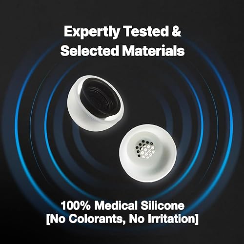 Miniatura 6 de AZLA SednaEarfit MAX - 3 pares de almohadillas de repuesto para AirPods Pro y Pro de 2 generación, almohadillas antideslizantes de silicona suave,