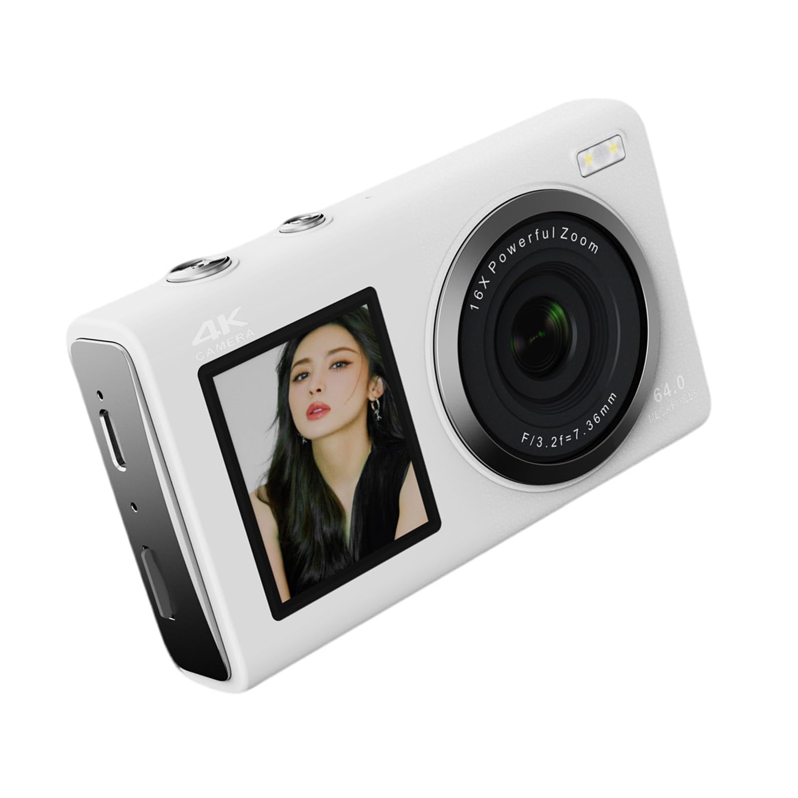 Fotocamera A Doppio Schermo Da 80 4K Con Batteria A Lunga Durata E Facile Per Fotografi Adolescenti Viaggiatori Studenti Fotocamera Digitale Per Adolescenti Principianti