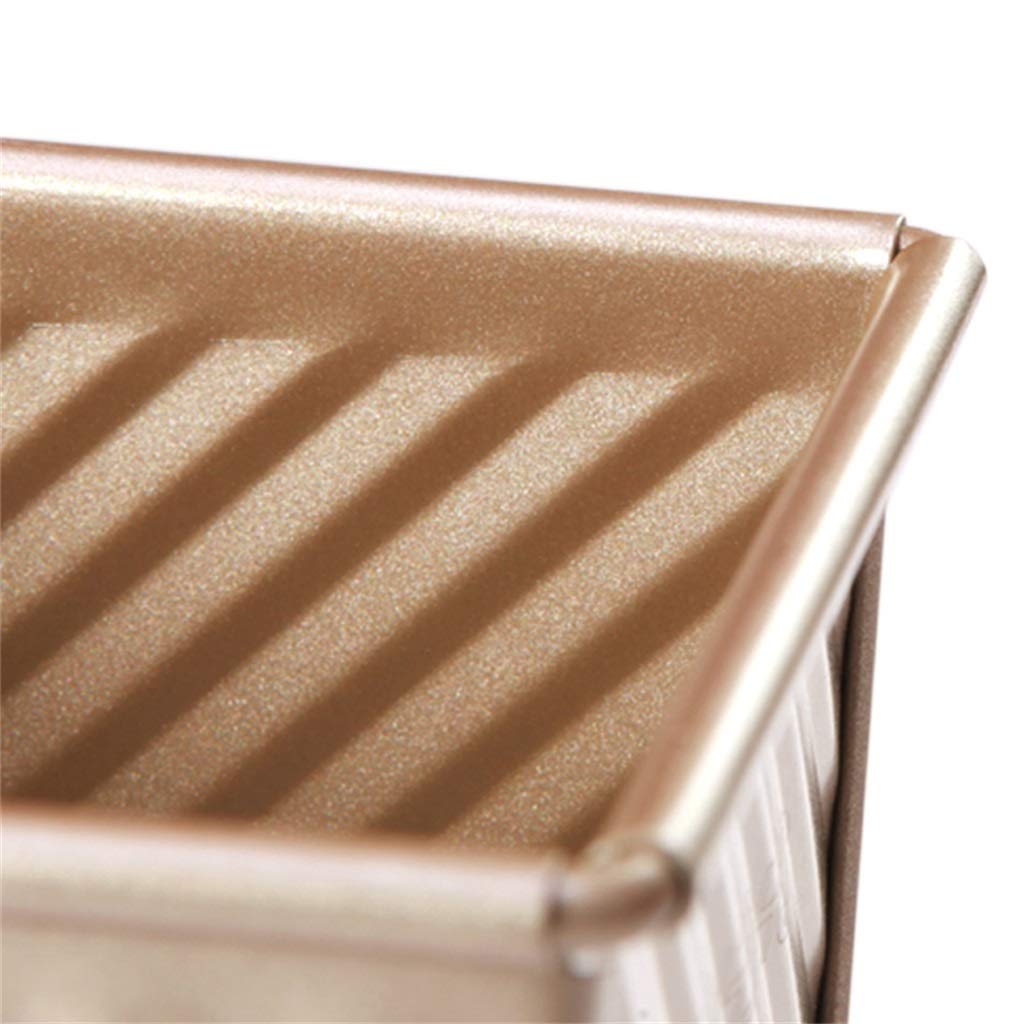 ZHANGXIAO Brotbackform, Platz Toast Brot-Box Backen Schimmel Antihaft Mit Deckel Robust Kohlenstoffstahl