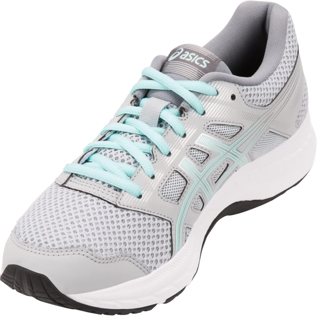 ASICS Women's Gel-Contend 5 Running Shoes 6 Wide Mid Grey/Icy Morning