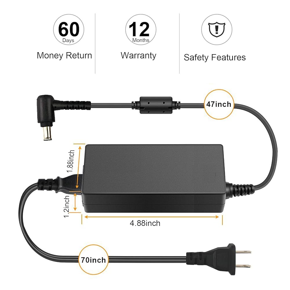 ソニー　ノートPC Power Cord Returning Amazon.com: for Sony Vaio Laptop Charger 19.5V PCG-7Z2L, 90W