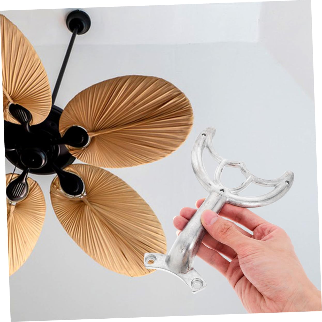 Cabilock 5Pcs Ceiling Fan Blade Support Arms Alloy Replacement Parts for Easy Fan Blade Repair User Friendly Installation for Ceiling Fans
