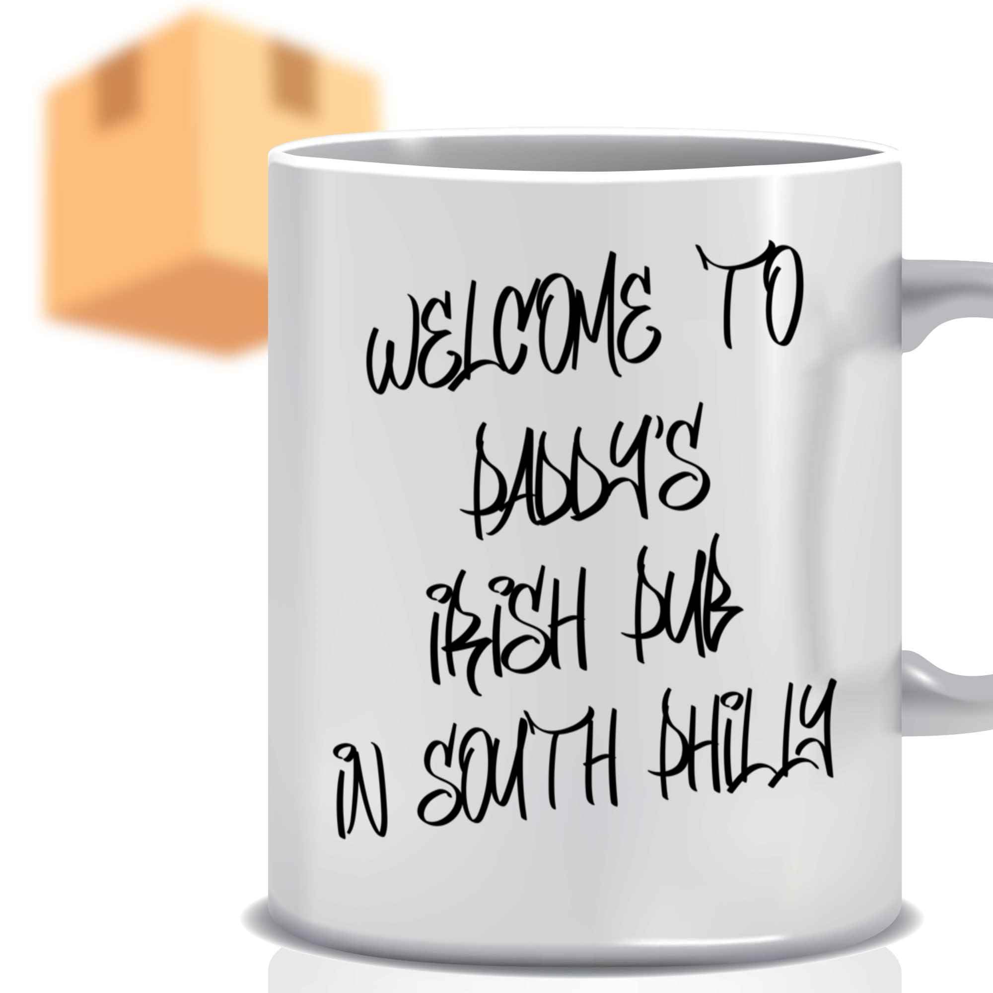 Humorous Gift for Friends, an Ideal Birthday Present for a Brother - Don't Be a Laughing Stock Quote on Large 11 Oz White Ceramic Coffee Mug