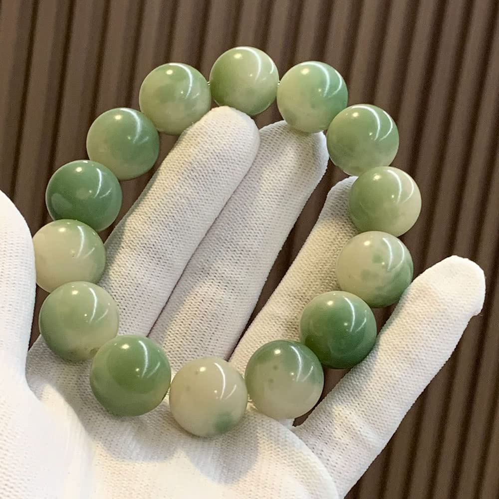 Bracciale con Perline Bodhi Bracciale Elasticizzato a Cerchio Singolo Fresh Bodhi for Uomo Donna Meditazione Yoga,Perline Bodhi(18mm)