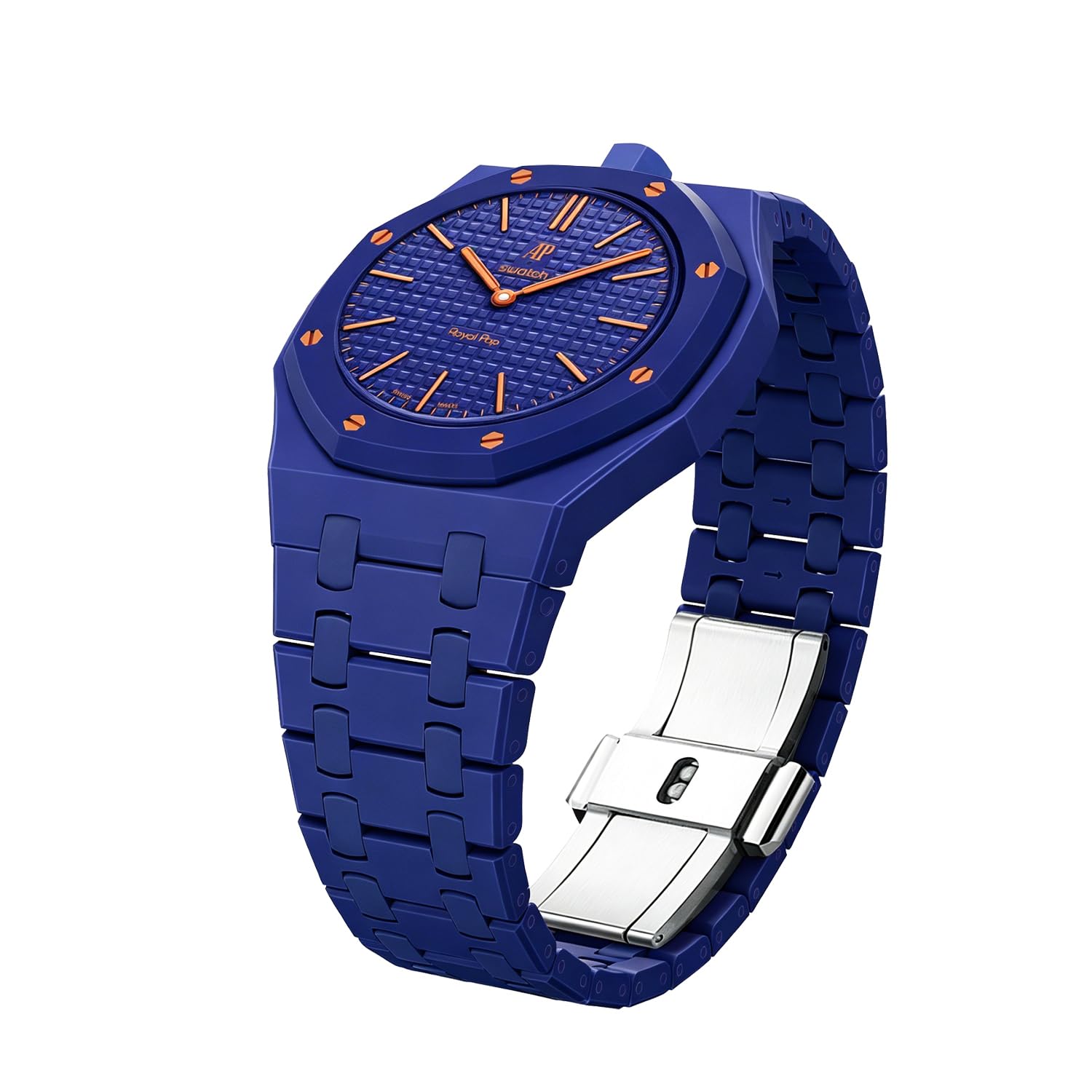 YKNIUFLY Correa y caja de reloj de biocerámica compatible con Swatch Royal Pop, corona de pantalla de 12 horas, accesorios de repuesto para hombres y mujeres.