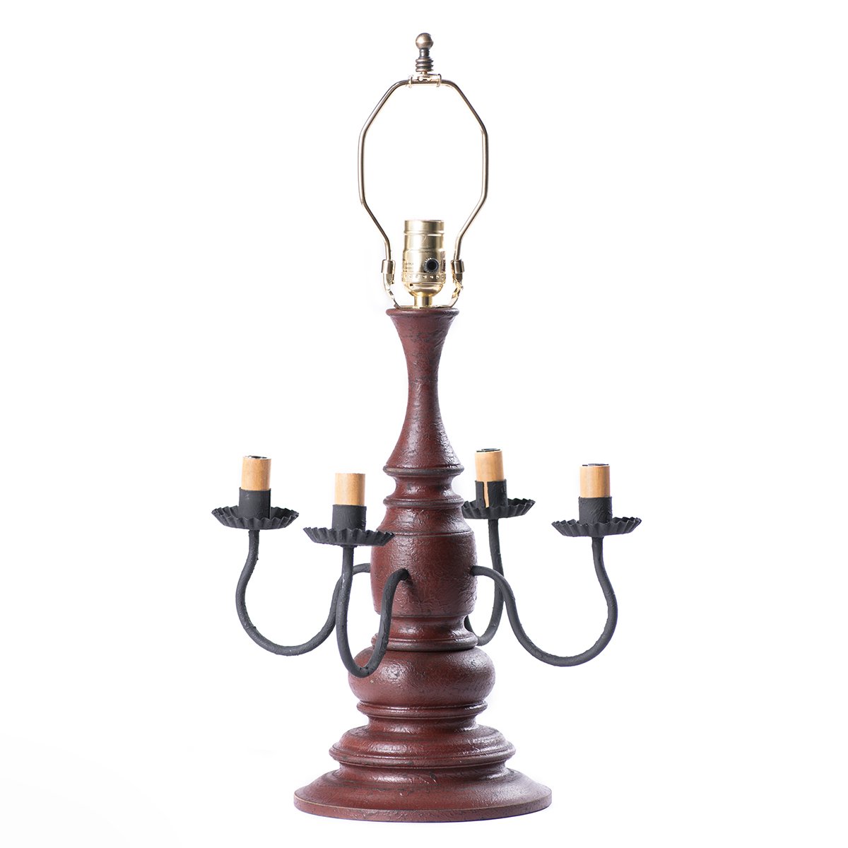 Harrison Lamp Base in Plantation Red