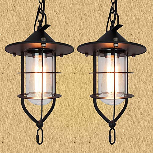Lustre industriel E27 rétro en métal pour plafond de salon et cuisine style loft