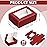Zonon 30 Pcs Soap Boxes for Homemade Packaging, Mini Kraft Treat Boxes with Window for Bakery Candy Soap Making Gift Packaging(3.7 x 2.6 x 1.37 Inch,Burgundy)