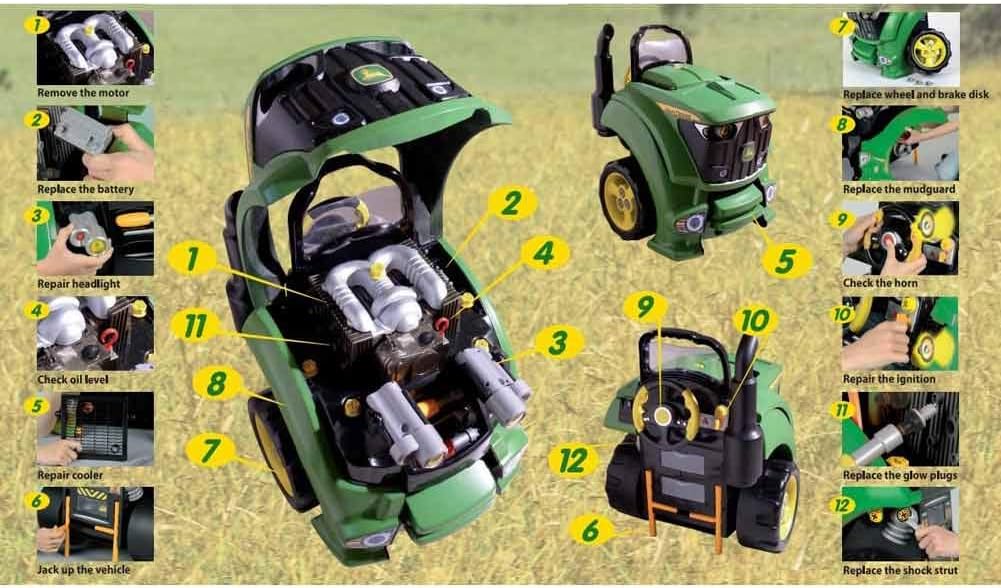 john deere tractor toy engine
