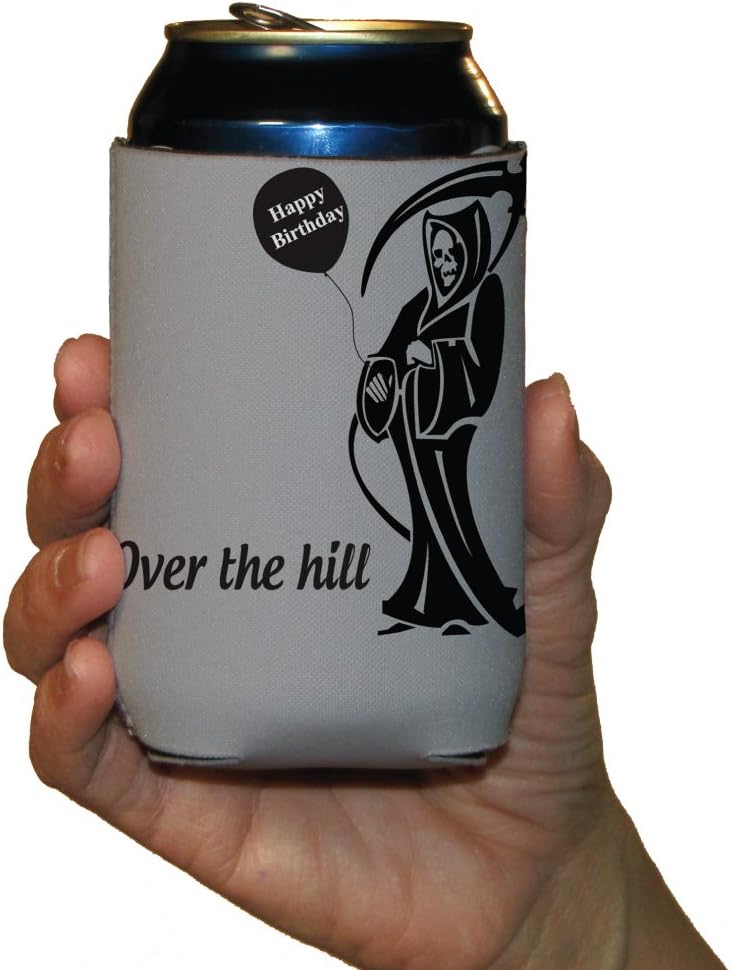 VictoryStore Can and Beverage Coolers - Birthday Party Over the Hill, Set of 6 Different Designs