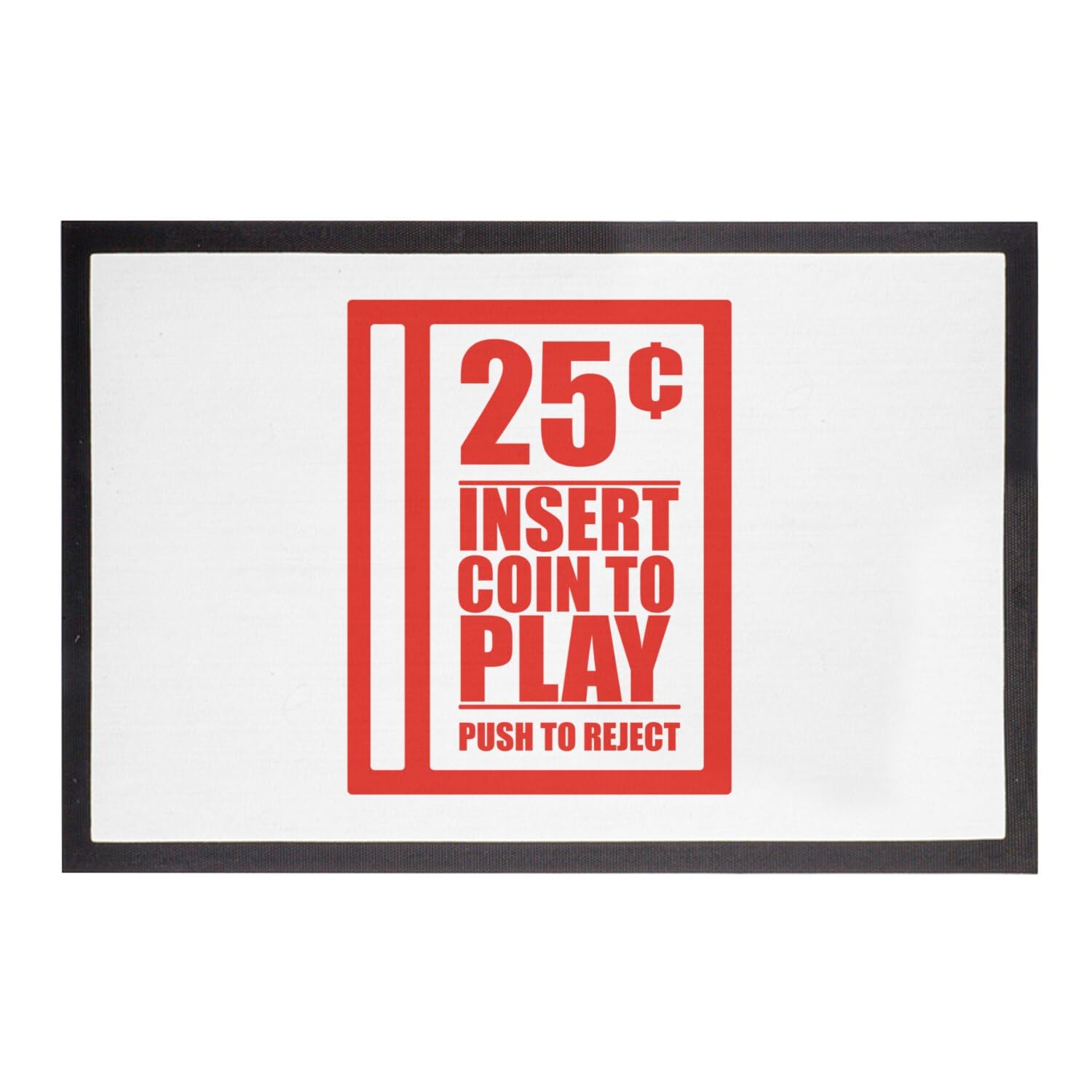 Paillasson retro gaming vintage 60x40cm tapis de porte insert coin