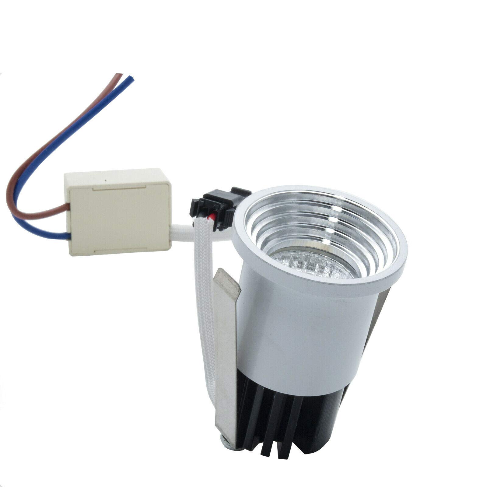 Petit Projecteur, Montage Encastré D'intérieur, Angle De 30 °, Diamètre De 20 Mm Pour Couloir D'étagère D'armoire (Lumière Naturelle