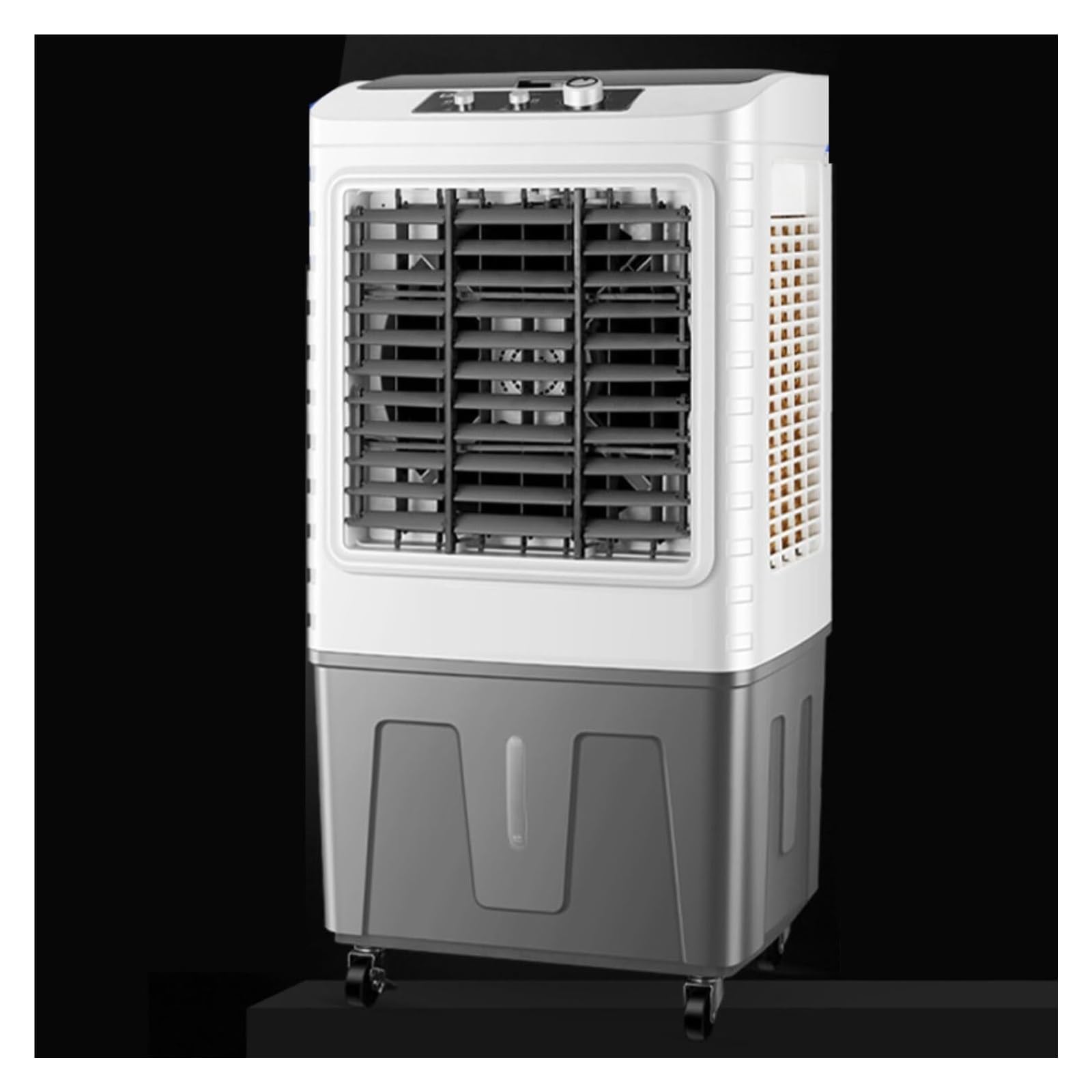 Swamp Cooler Evaporative Air Cooler 50L Water Tank & 4 Ice Boxes 120° Oscillation 3 Speeds Portable Air Conditioning Low Noise Air Cooling Fan for Outdoor Office