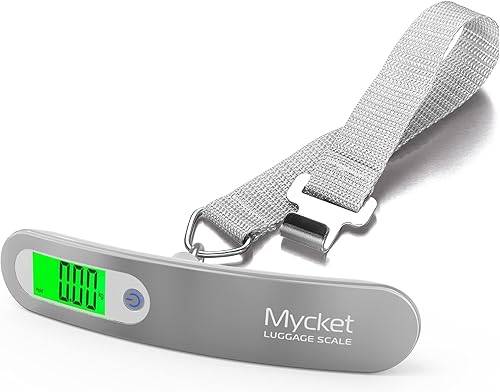 Miniatura 2 de Mycket Báscula de equipaje digital portátil, báscula electrónica para maleta, báscula para colgar, báscula de pesaje de equipaje, 110 libras