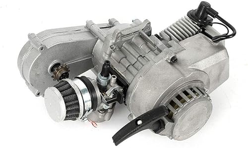 Miniatura 3 de 49CC - Mini motor de motocicleta de 2 tiempos, kit completo de arranque para motocicleta de bolsillo, mini ATV con carbohidratos y filtro de aire,