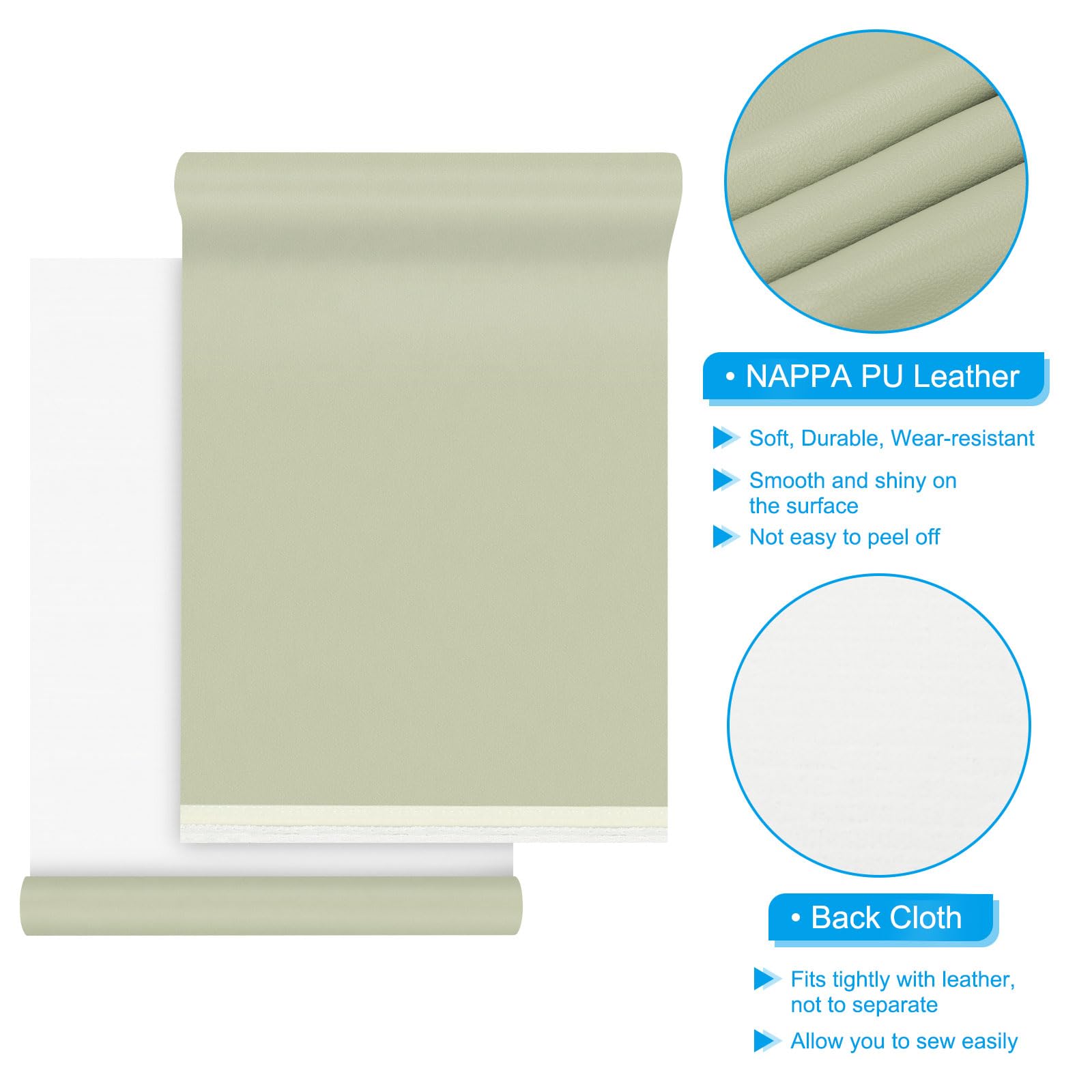 PATIKIL 54x19.7x0.05 Inch Faux Leather Sheets - Image 3