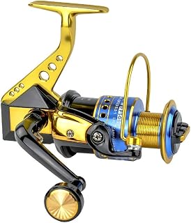 JTRHD Carrete Giratorio para Pesca giratoria Rollar de Hilado 10 + 2BB Rolones de Pesca giratoria para Agua Salada Pesca de Agua Dulce para Agua Dulce Salada (Color : Amarillo, Size : 7500)