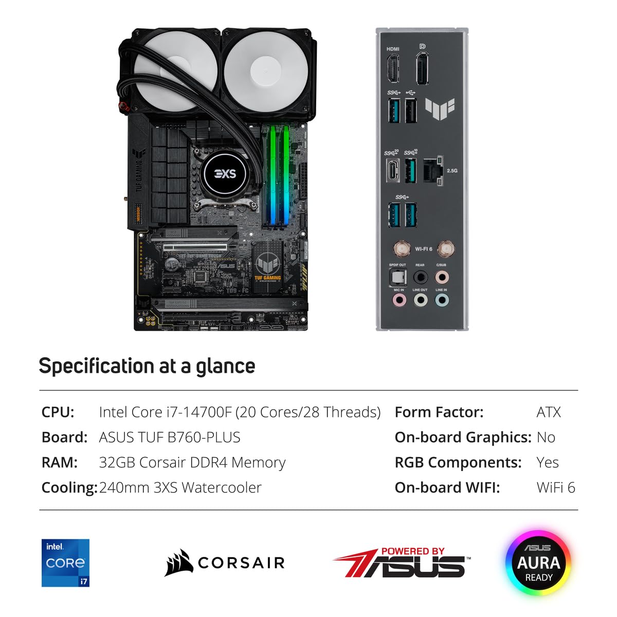 Scan Hardware Bundle | Intel Core i7-14700F CPU | ASUS TUF GAMING