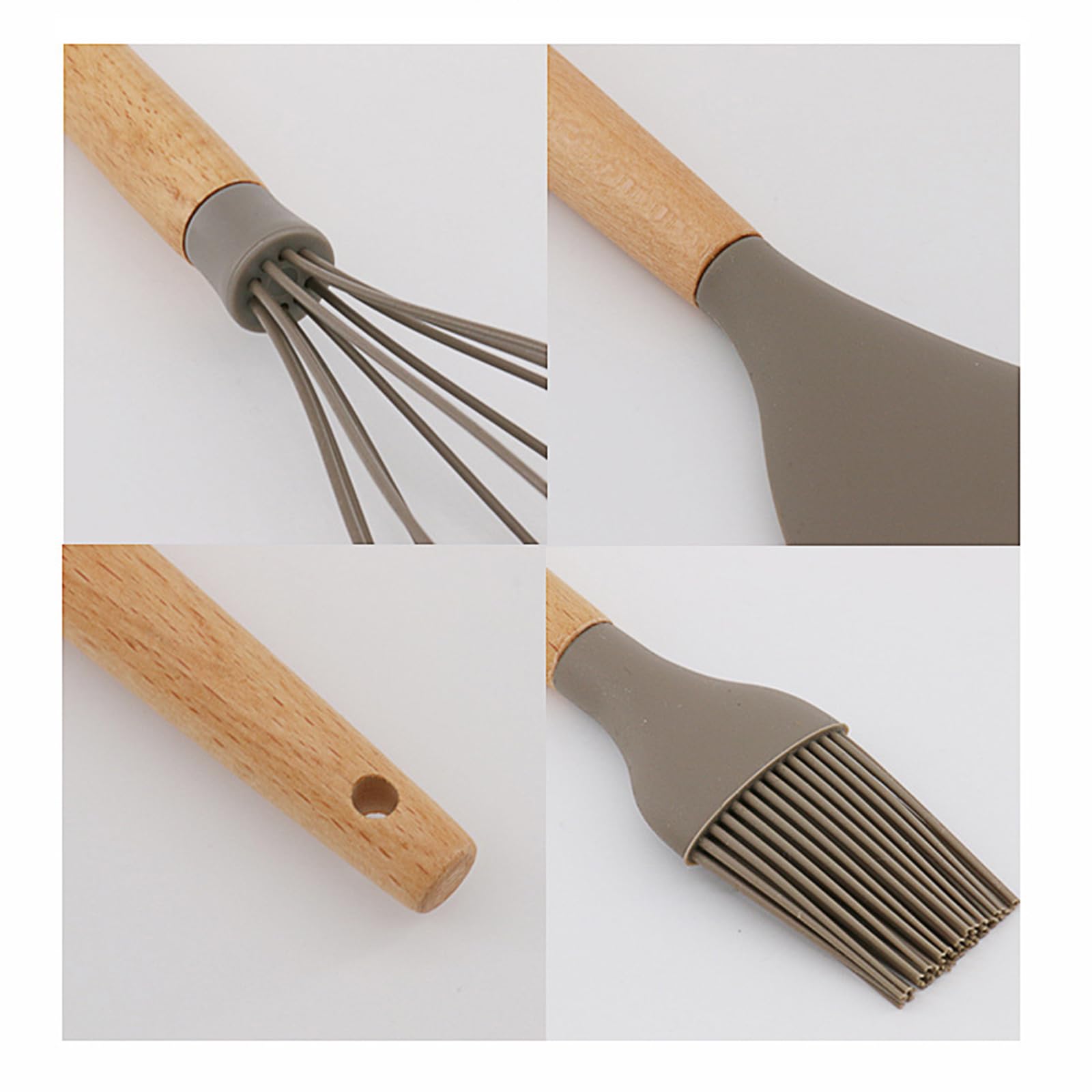 Küchenhelfer Set Silikon, 10 Teiliges Silikon Küchenhelfer Kochbesteck Set, Hitzebeständiger Küchenhelfer Set Mit Aufbewahrungseimer,Gesund & Antihaft Küchenutensilien Set